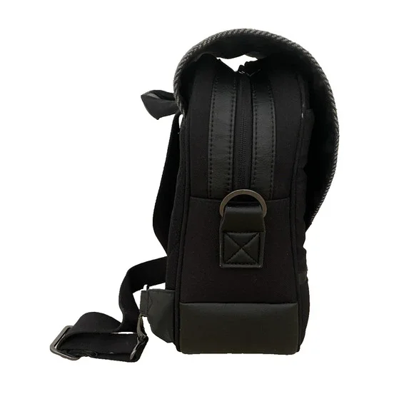 Nuna Verona Baby Diaper Bag Messenger Shoulder Strap Backpack Black Gray EUC - Picture 4 of 14